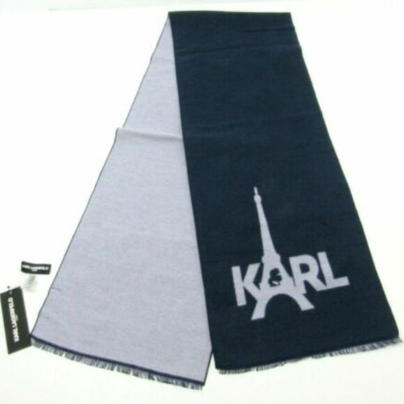 NWT Karl Lagerfeld Black Scarf Shawl